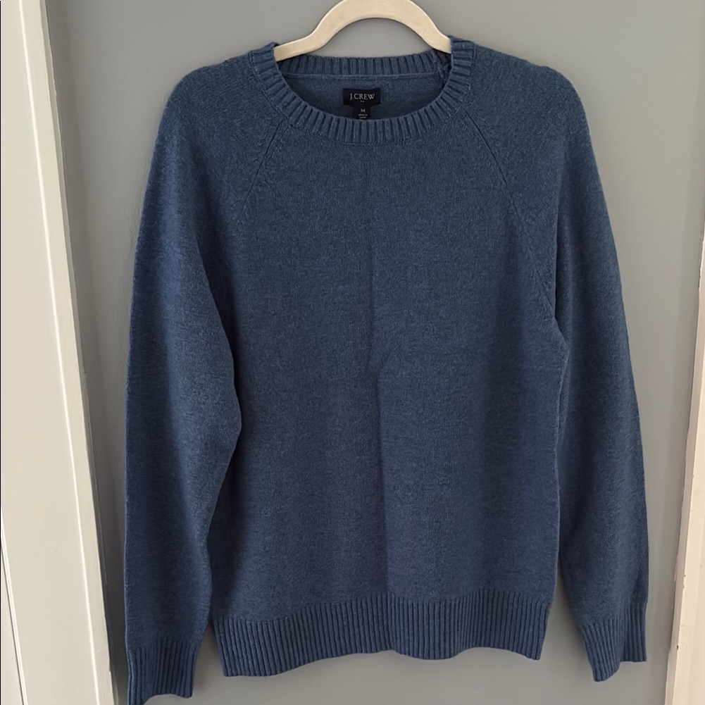 Nwt J. Crew Men's Crewneck Sweater In Deep Blue